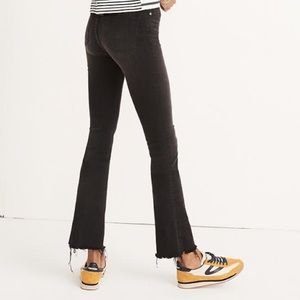 Madewell Cali Demi boot jeans in black